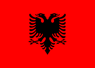 Republic of Albania flag