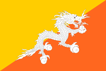 Kingdom of Bhutan flag